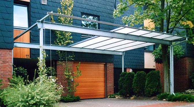 Moderner Stahlcarport